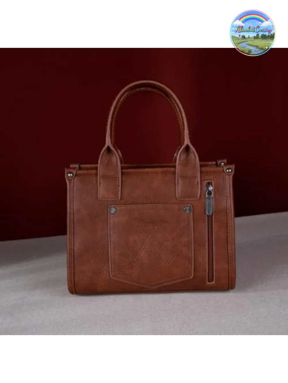 Western Cow Print Tote Bag Faux Leather Top Handle Satchel